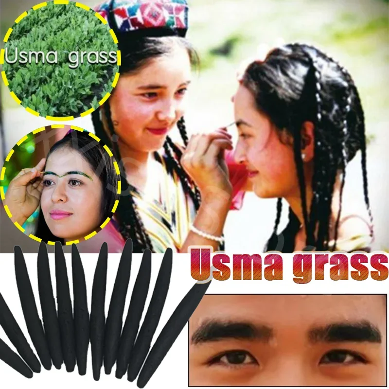 1 Pcs Usma Grass Raw Eyebrow Stick Hair Slit Temple Hair Eyebrow Beard Eyelash Hairline Available Eyebrow Pencil