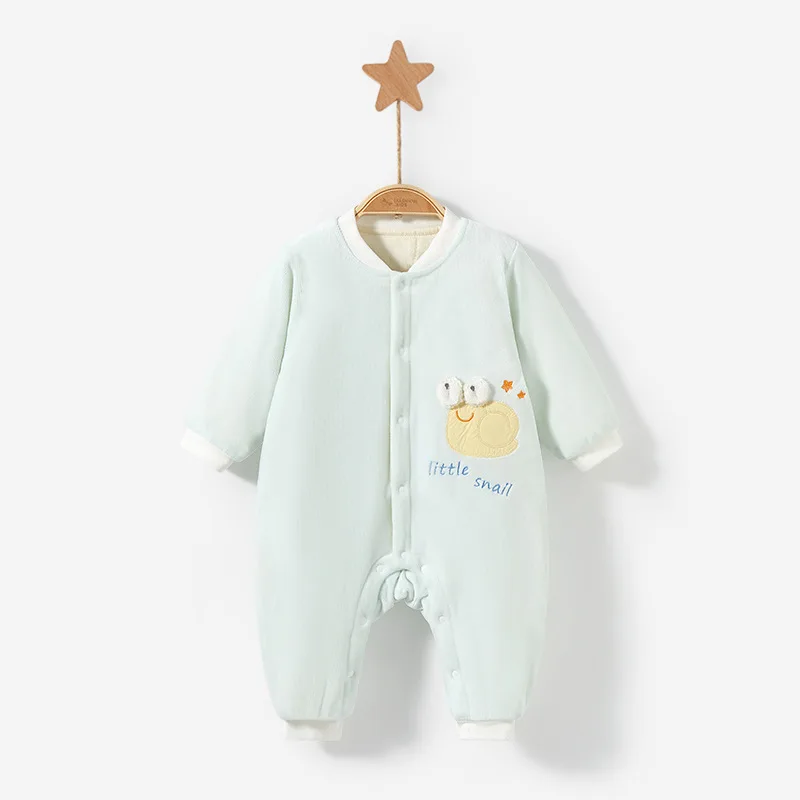 

Детский комбинезон с длинными рукавами, стеганый осенне-зимний теплый комбинезон для новорожденных, детский комбинезон унисекс на День Благодарения для мальчиков и девочек