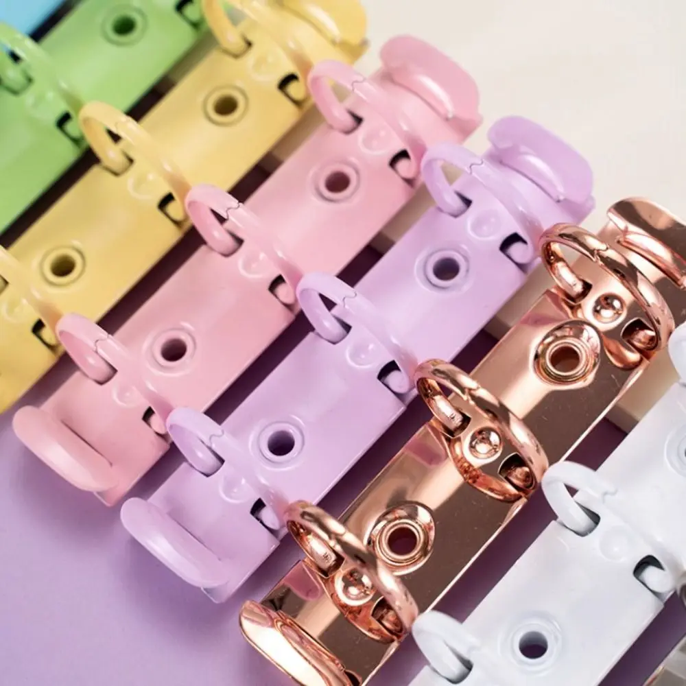 Detachable Metal Spiral Rings Binder Clip DIY High Quality A8 Paper Binder Clips Album Diary Loose Leaf Ring File Folder
