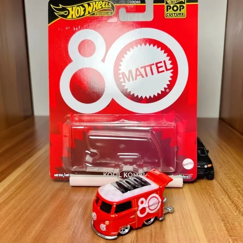

Hot Hot Wheels 80-летие автобуса T2 Kool Kombi, модель автомобиля из сплава с железной нижней резиновой шиной, коллекционная игрушка, подарок на день рождения
