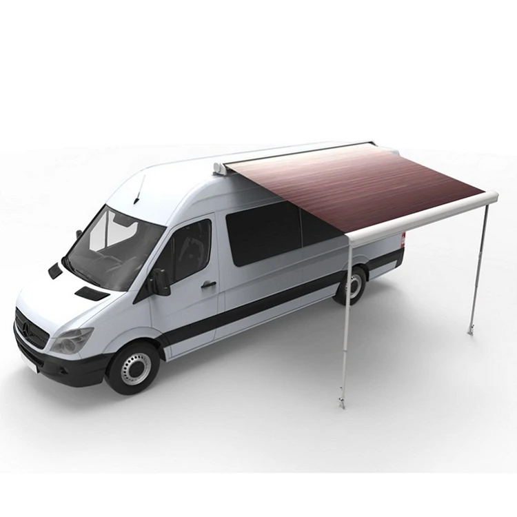 مقاوم للماء في الهواء الطلق قافلة متنقل مقطورة نشمر المظلة الآلية نظام التحكم اليدوي ل RV ومظلة التخييم