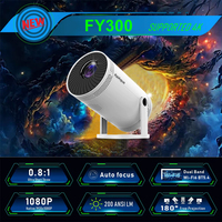 FY300 Mini Portable Newly Native 720P Allwinner H713 HDMI USB 4K Projector 200ANSI Wifi6 BT5.0 Cinema Outdoor Rotable Projectors