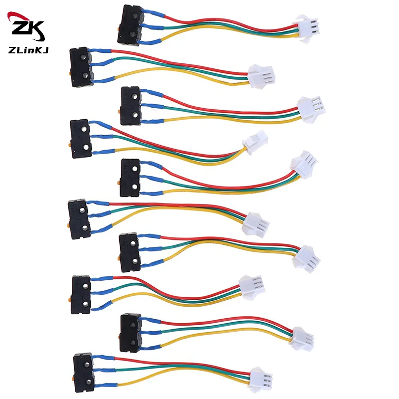 (ZYDD01) 10Pcs Gas Water Heater Micro Switch Three Wires Small On-off Control 0.6x1x2cm