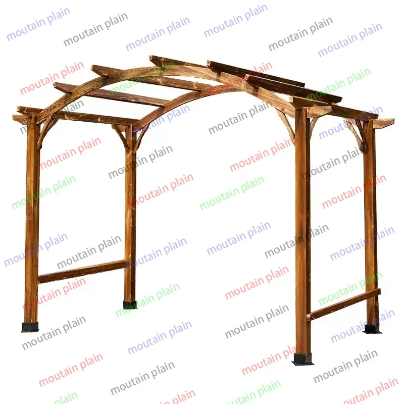 

Grape Rack Courtyard Antiseptic Wood Outdoor Assembly Lattice Sub Outdoor Terrace Grid Swing Flower Stand Yard Arch