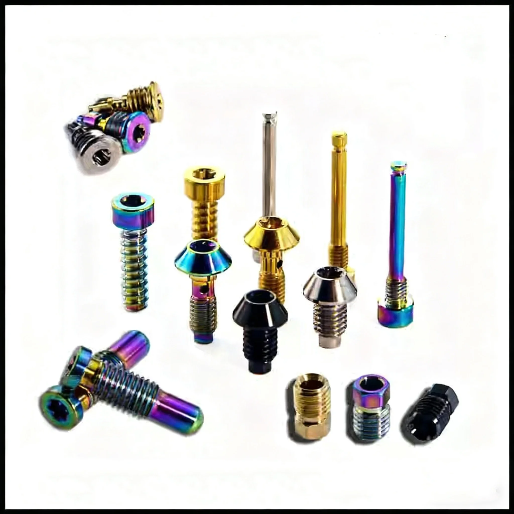 Titanium Alloy Bolts Bicycle Bike Hydraulic Disc Exhaust Screw Brake Clip Oil Filling Bleed Bolts Bike Accessories