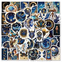 50Pcs Astronomy Universe Planets Stickers Galaxy Moon Astrology Waterproof Skateboard Notebook Luggage Laptop Phone Fridge Decal