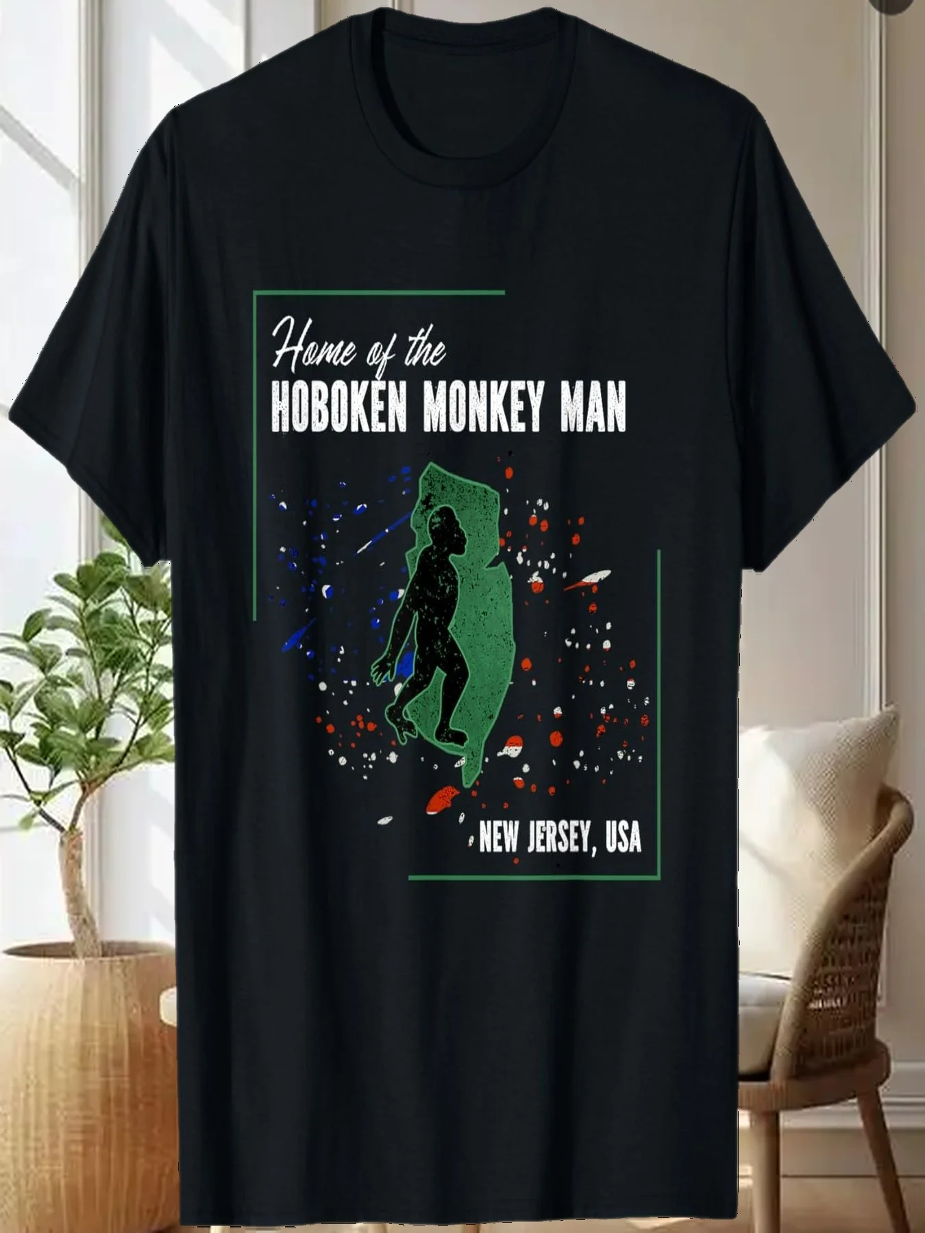 

Folklore in New Jersey - Home of the Hoboken Monkey Man T-Shirt