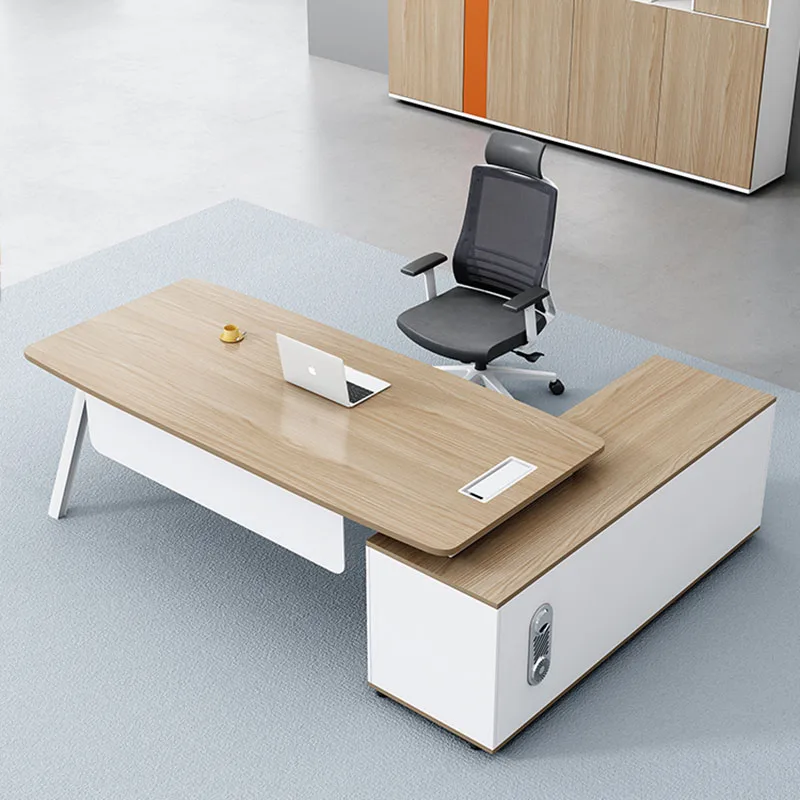 Executive Storage Office Desk Conference Filing Onsole Monitor Modern Office Desk Workflow Scrivania Gaming Office Furniture HDH