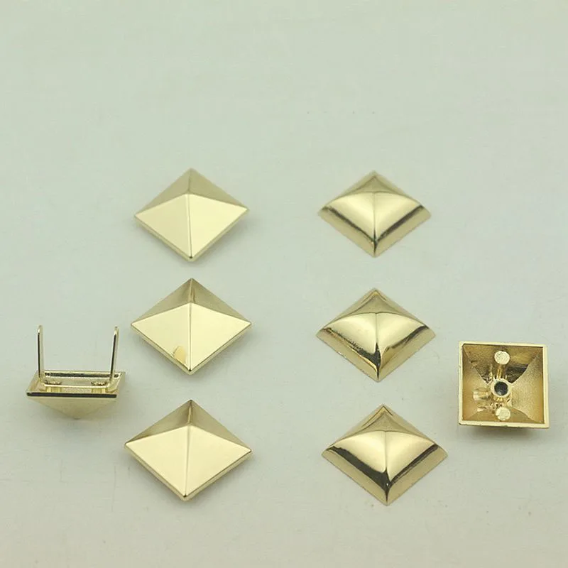 5pcs Gold Bags Hardware Accessories Metal Studs Feet Button Rivet Screw Handbag Bottom Decor Buckles Nails DIY Leather Craft