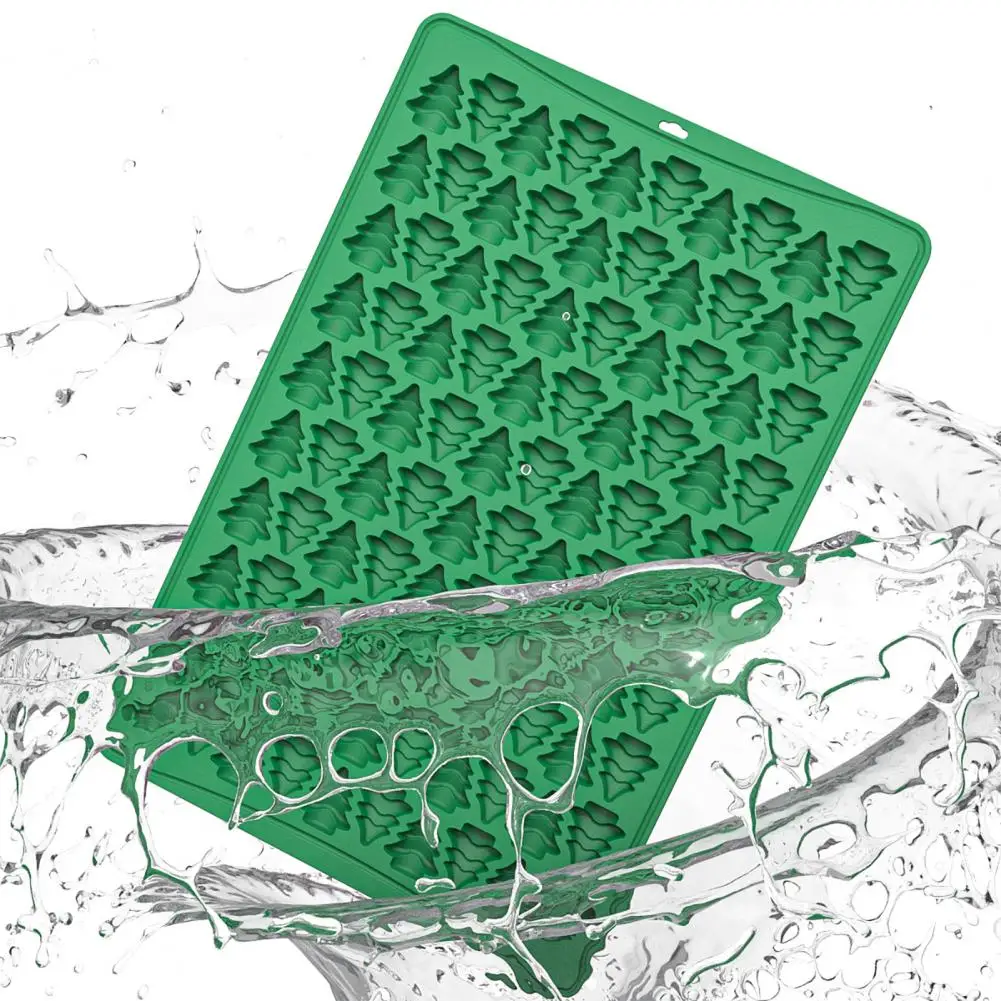 

Food-grade Silicone Baking Mold Christmas Tree Turkey Shape Silicone Mold 100 Grid Design for Food-grade Biscuit Chocolate Candy