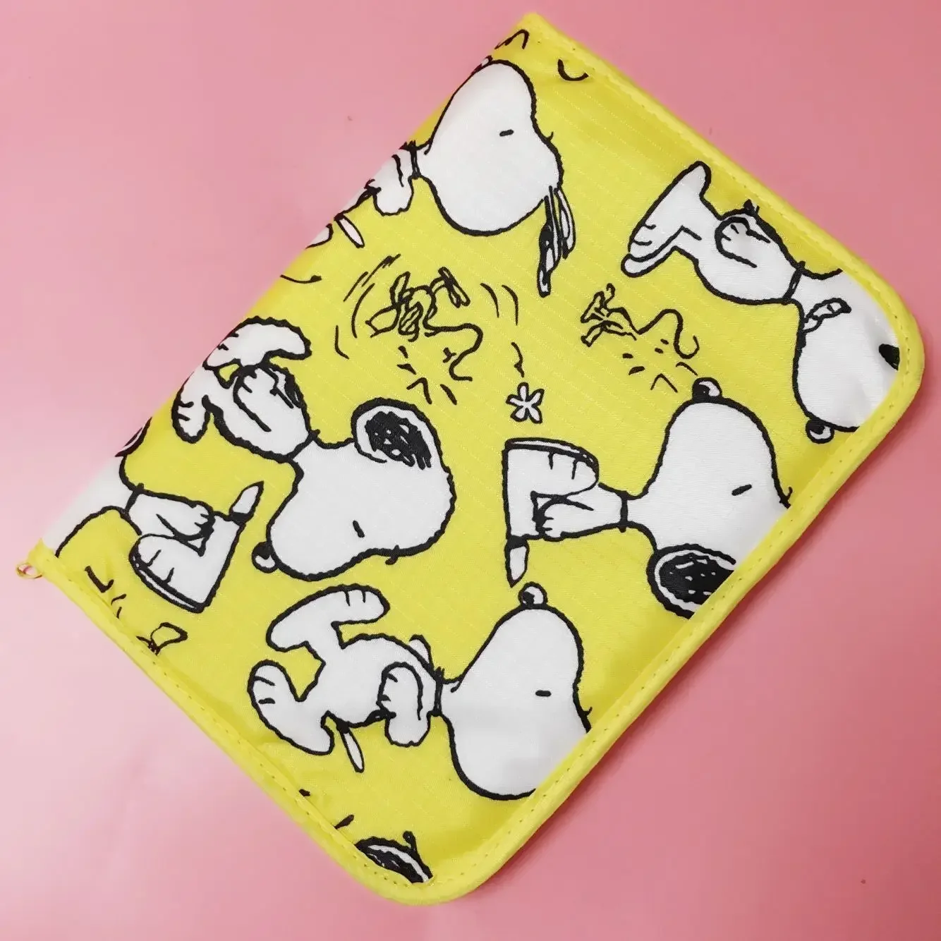 Snoopy's new cartoon ID bag medical insurance card holder passport bag grid storage clutch bag coin purse