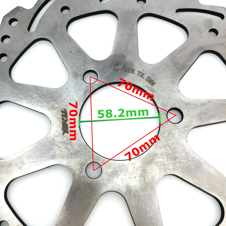 Universal 220/260 mm Stainless steel Motorcycle Scooters Brake Front & Rear Disc Disks For Yamaha Honda Kawasaki Suzuki Ducati image 2