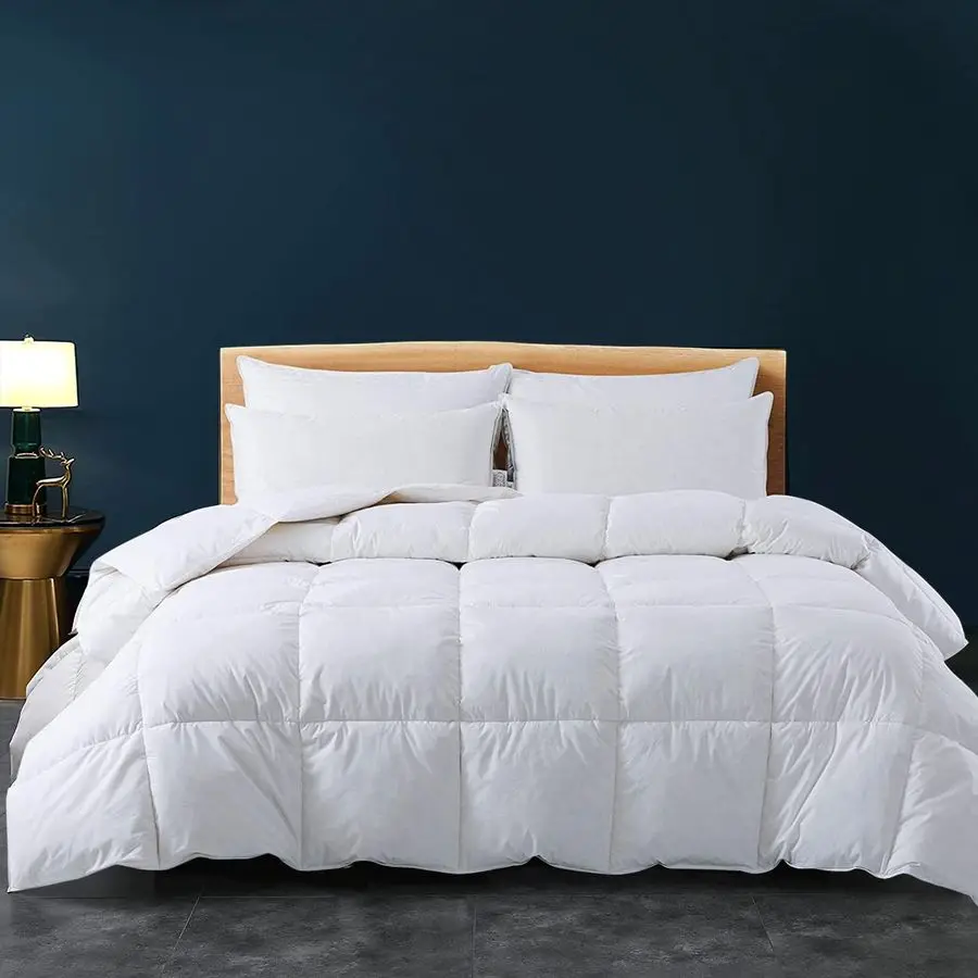 

Twin Size Down Alternative ComforterWhite Comforters Duvet Insert with Corner TabsBreathable Box Stitched Reversible Comforter 6