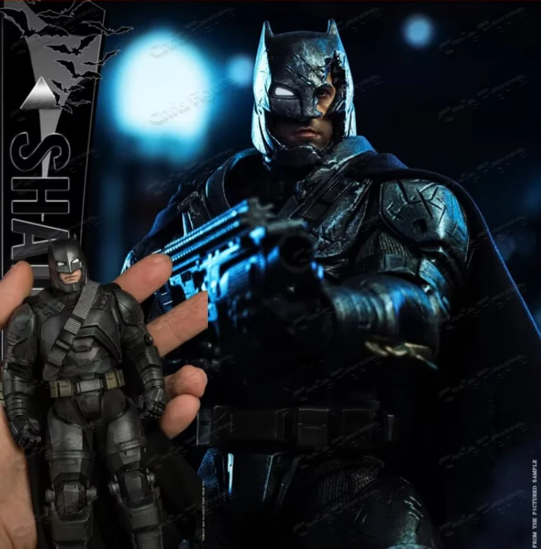 In Stock, Authentic PRESENT TOYS SS-03/02 1/12 Batman Shadow Heavy Armor, Normal / Battle Damaged Ver. Articulated Figure