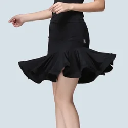 2026 Latin Dance Skirt Women Stage Performance Practice Irregular Lady Rumba Samba Tango Cha Ballroom Dress