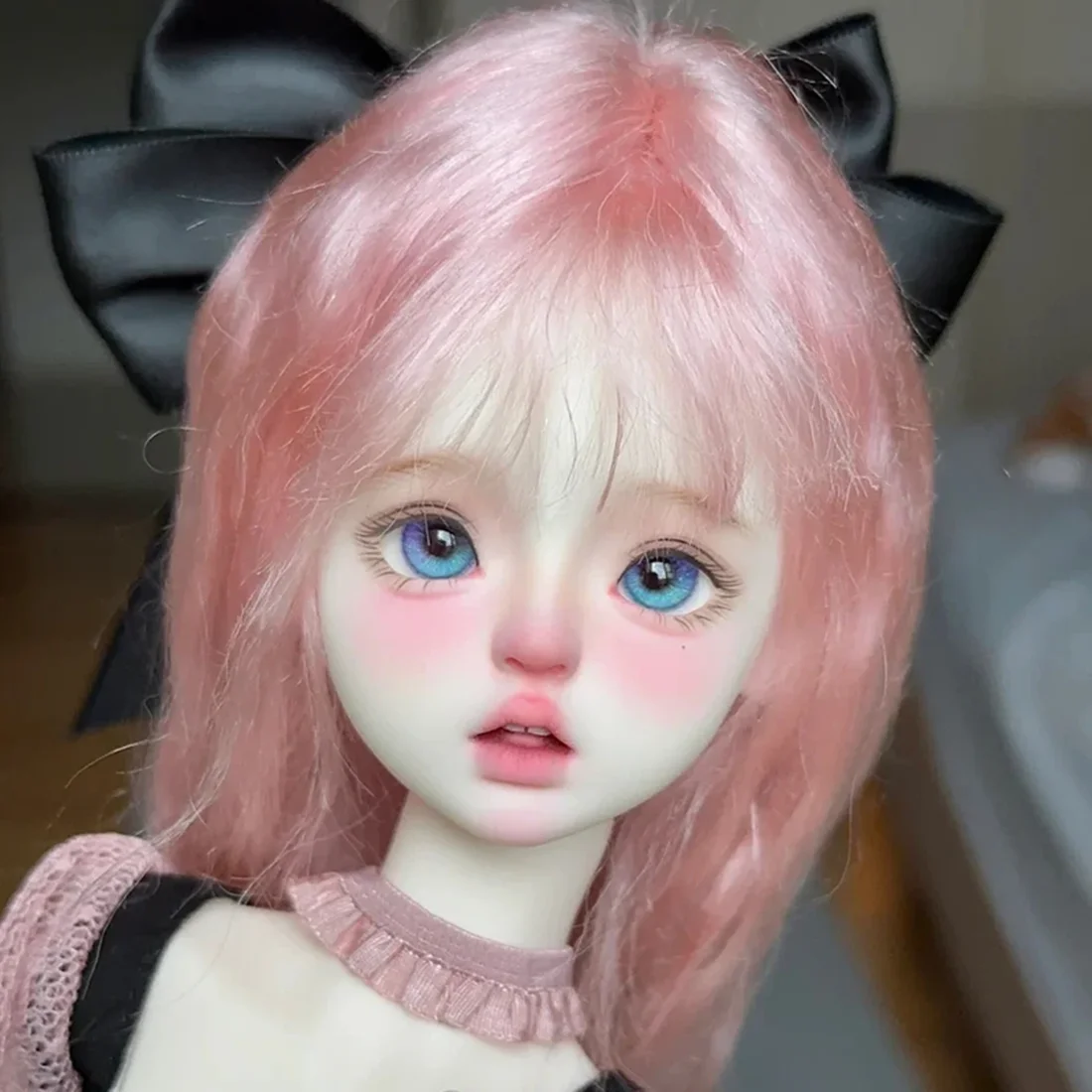 

New SD BJD doll 1/4 girl saki cut girl delicate make up round face exquisite high-quality movable joint doll new toys in stock