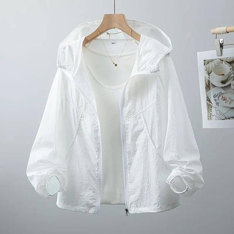 New Sunscreen Coat Women 2027Summer UV Outerwear Outdoor Casual Overcoat Ladies Fashion Sun-protective Clothing Jacket Loose Top