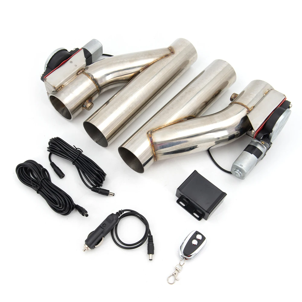 

Brand New Exhaust Pipe Universal 2.5/3 Inch Car Accessories 304 Stainless Steel Flexible DOUBLE CONTROL Exhaust Pipe