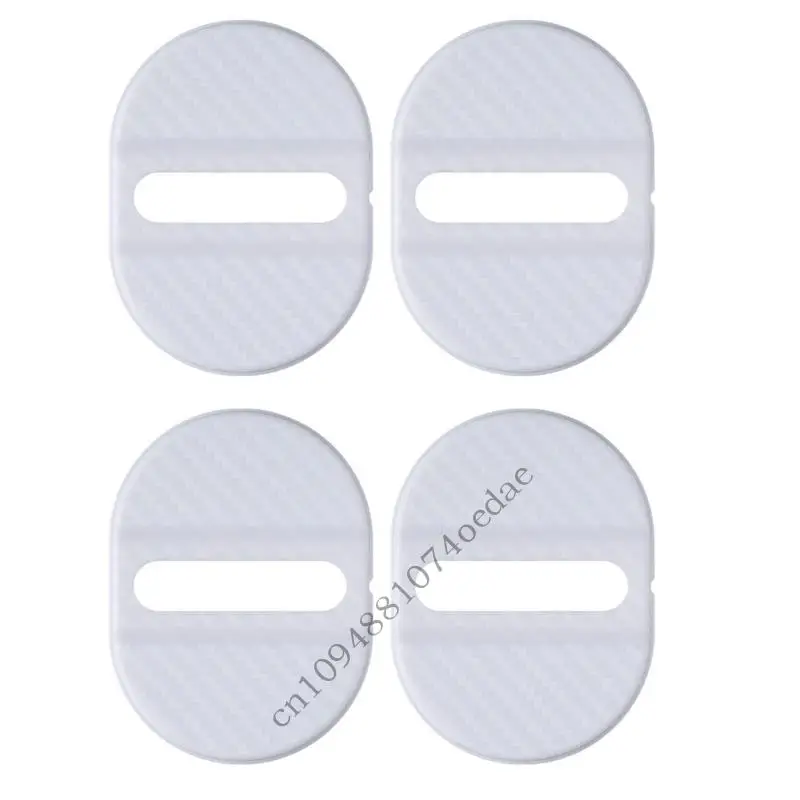 Carbon Pattern Door Lock Cover Pads for Daily Car Door Care Use