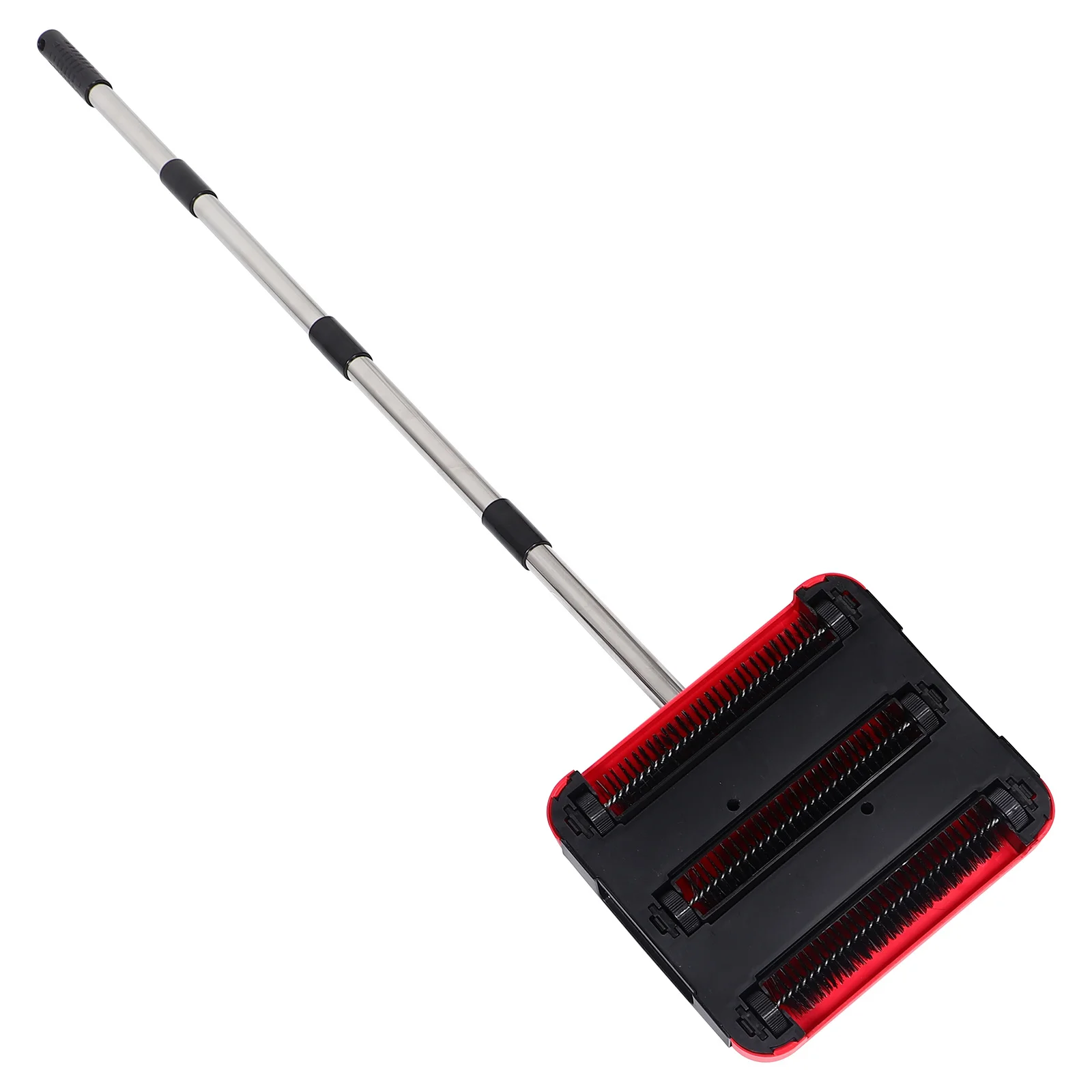 

1 Set Hand Push Floor Sweeper Manual Carpet Sweeper Adjustable Handle Pet Hair Dust Debris Removal Non Electric Quiet Broom