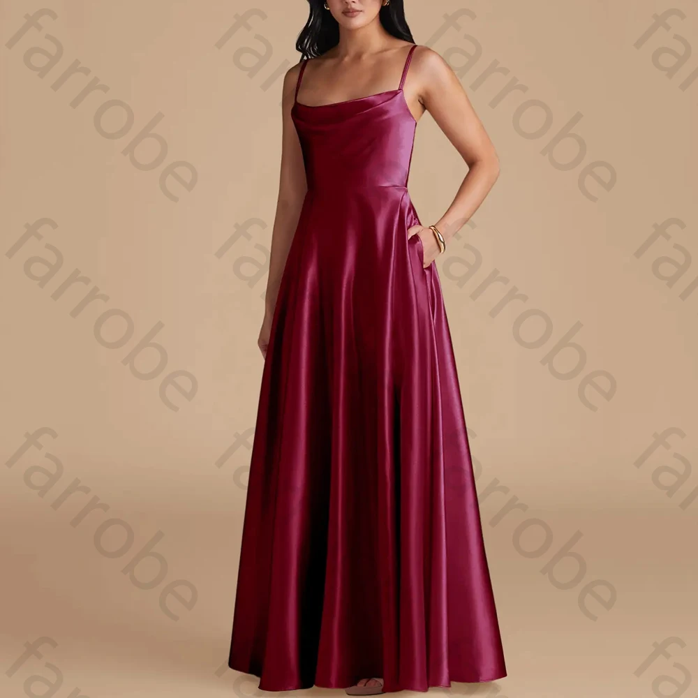 

Elegant Spaghetti Strap Backless Evening Dresses Sexy Sleeveless Long Dress Exquisite High Quality Prom Party Gowns Customized