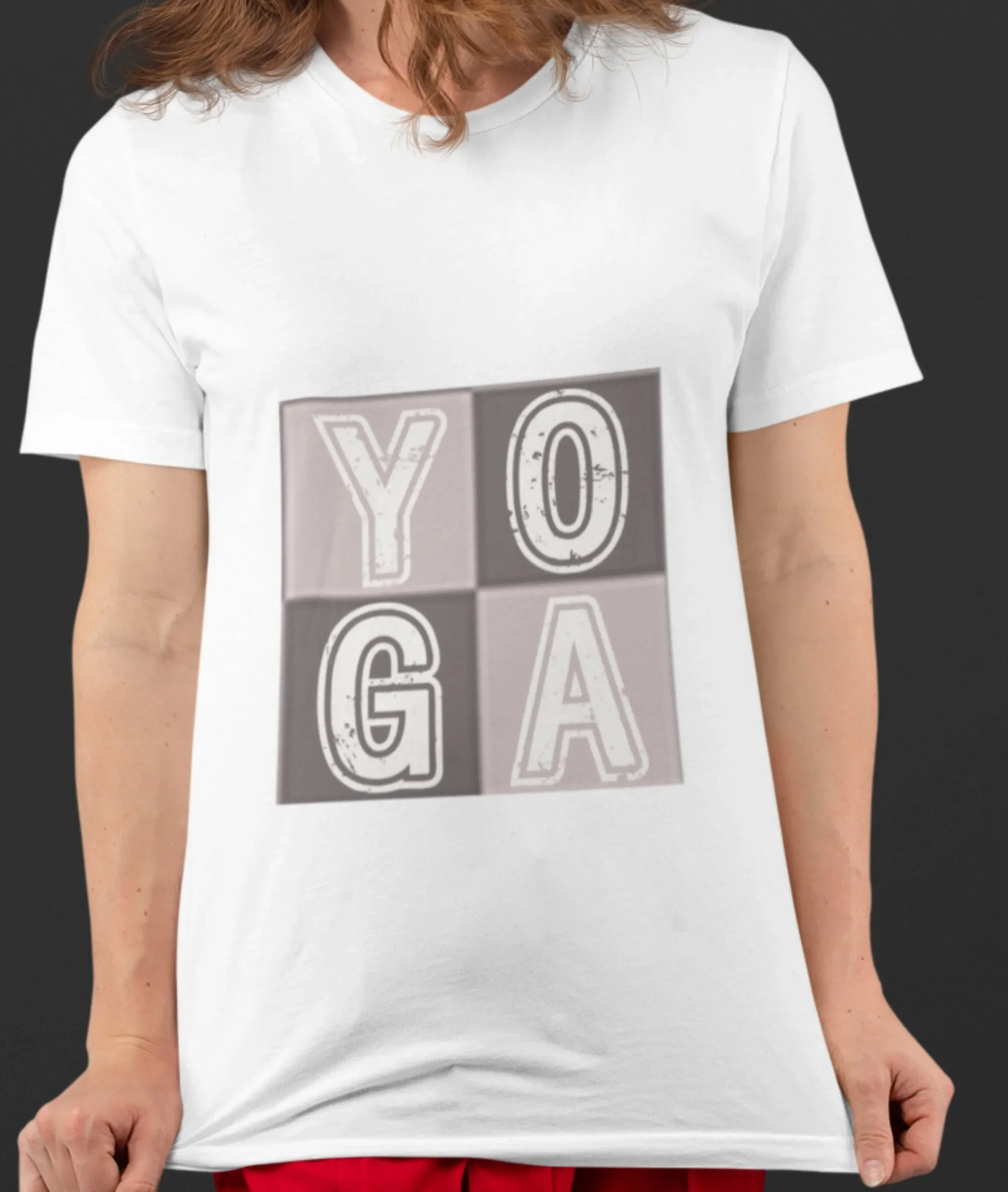 Yoga T Shirt Heavy Cotton Gym exercise tee workout tops positive health great gift