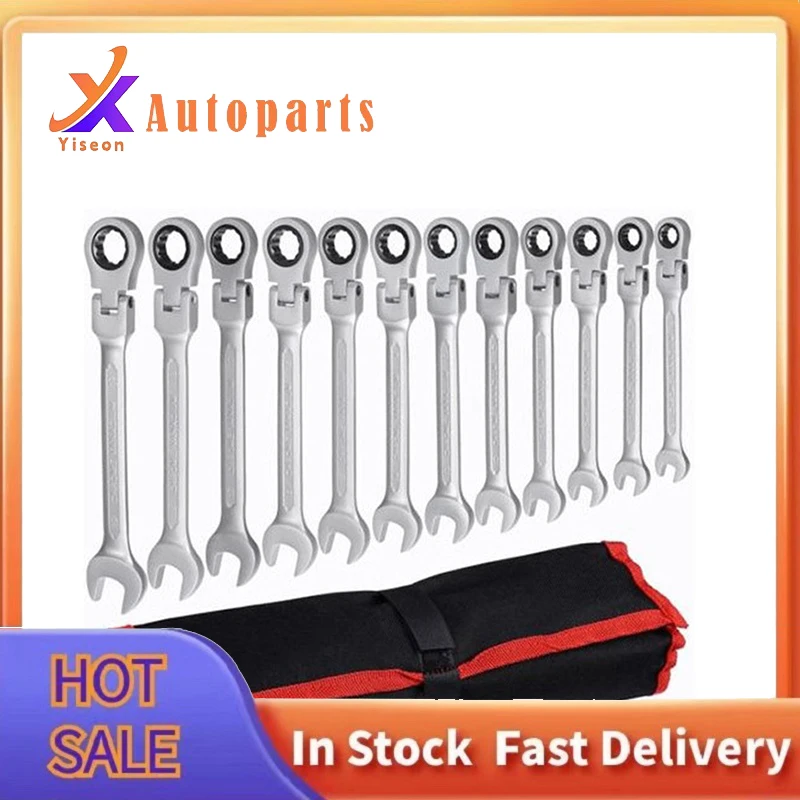 Universal 72-tooth Ratchet Combination Wrench Set Hand Tools Car Repair Tool Key Wrench Set Ratchet Spanner Multiple Models