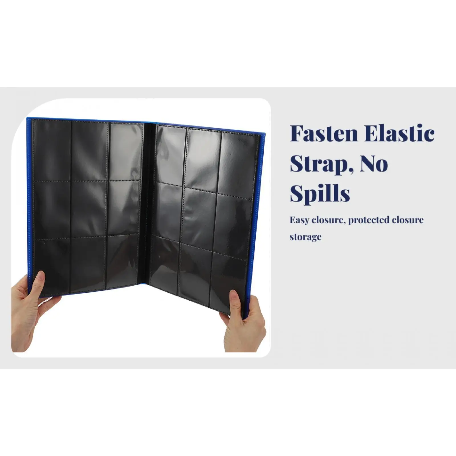 Cards Binder 20 Double Sided Pages Collector Storage Album for Gaming Cards