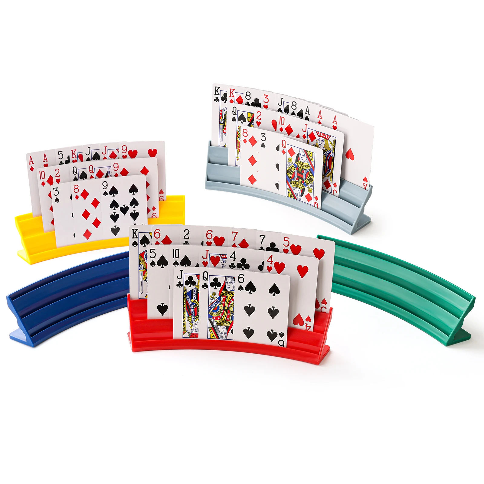 Hands Playing Cards Holder- Card Holders for Playing Cards- Curved Playing Card Rack, Playing Card Holder, for Card