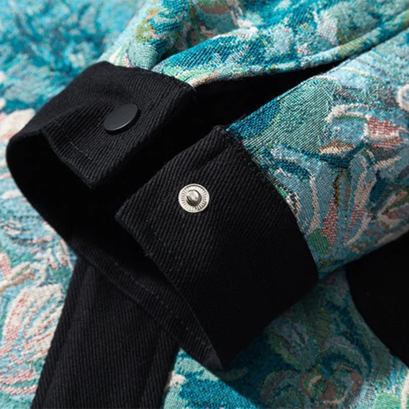Autumn Varsity Jacket Men Cotton Embroidered Patchwork Stand Collar Jackets Japanese Harajuku Casual Coat Unisex Streetwear New