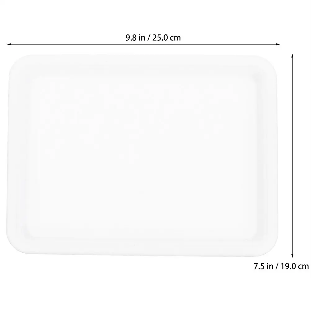 4Pcs Durable Plastic School Tray Set for Painting Experiments Crafts Great Birthday Gift for Students Plastic Tray