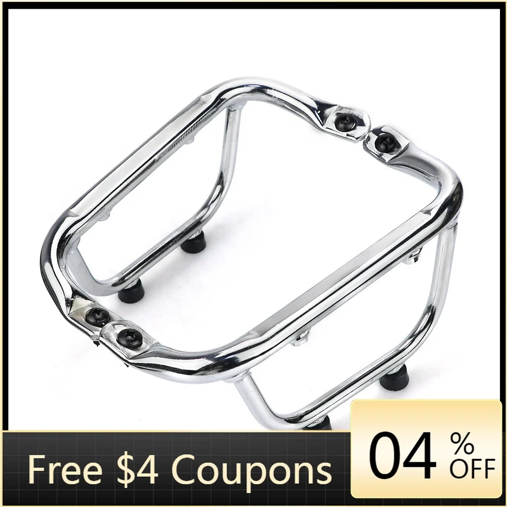 

STLF Front Luggage Rack Motorcycle CNC Sport Bracket Shelf Net Bag Sliver Accessories for VESPA GTS 125 150 200 250 300 GTV 300