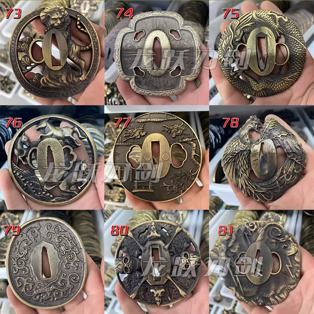 Tsuba Handguard for Japanese Katana Sword, Universal Accessories, Exquisite Zinc Alloy Fittings #37-72 - Image 5