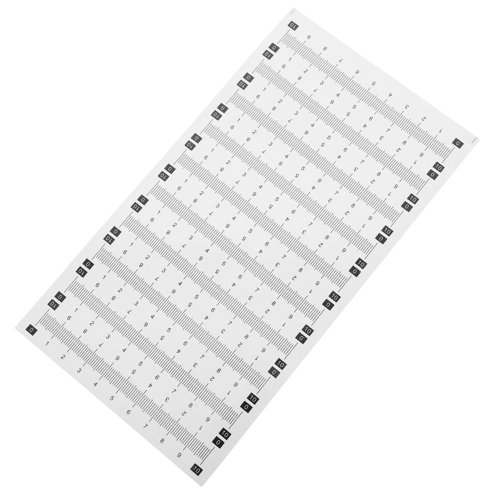 

20 Sheet Scale Sticker Drafting Tape Almighty Ruler Fish for Boat Center Finding Measure Fingerprint