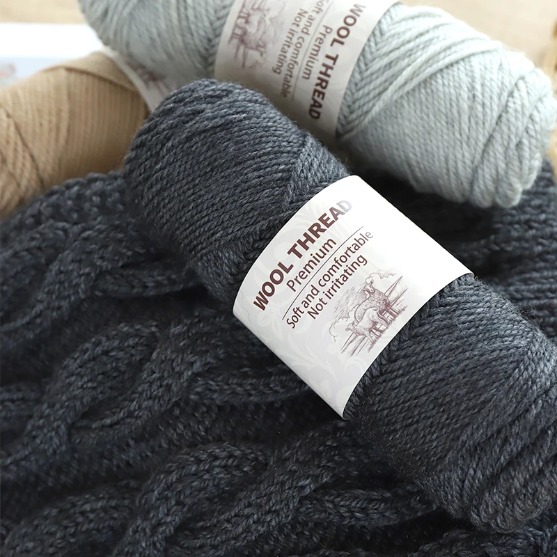 500g 245 needle thick wool yarn, alpaca wool yarn, handmade DIY material, knitted fashionable sweater, jacket, scarf, hat, yarn