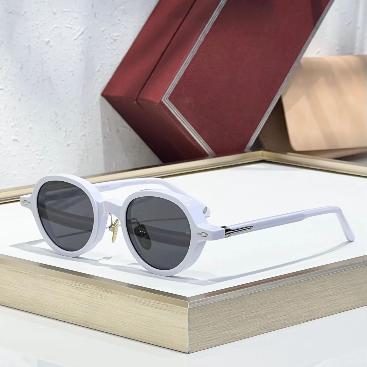 

Rectangle Round Acetate Sunglasses Women Men Retro UV400 Protection Trendy Fashion Vacation Party Eyewear 2026 New