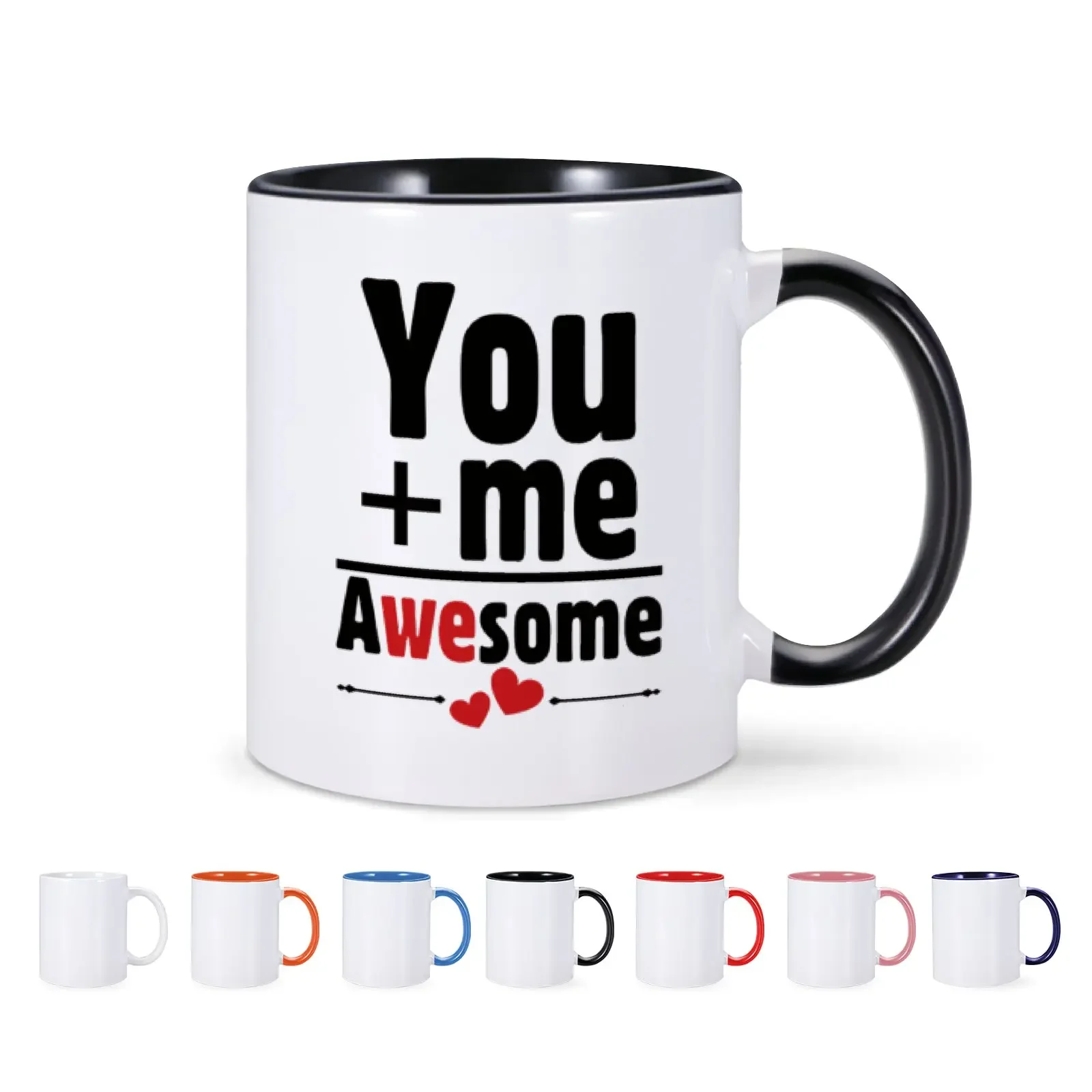 1pc Ceramics Coffee Mug You&Me Awesome Engagement Gifts for Couples Mr and Mrs Wedding Gift for Couple Bridal Groom Mugs