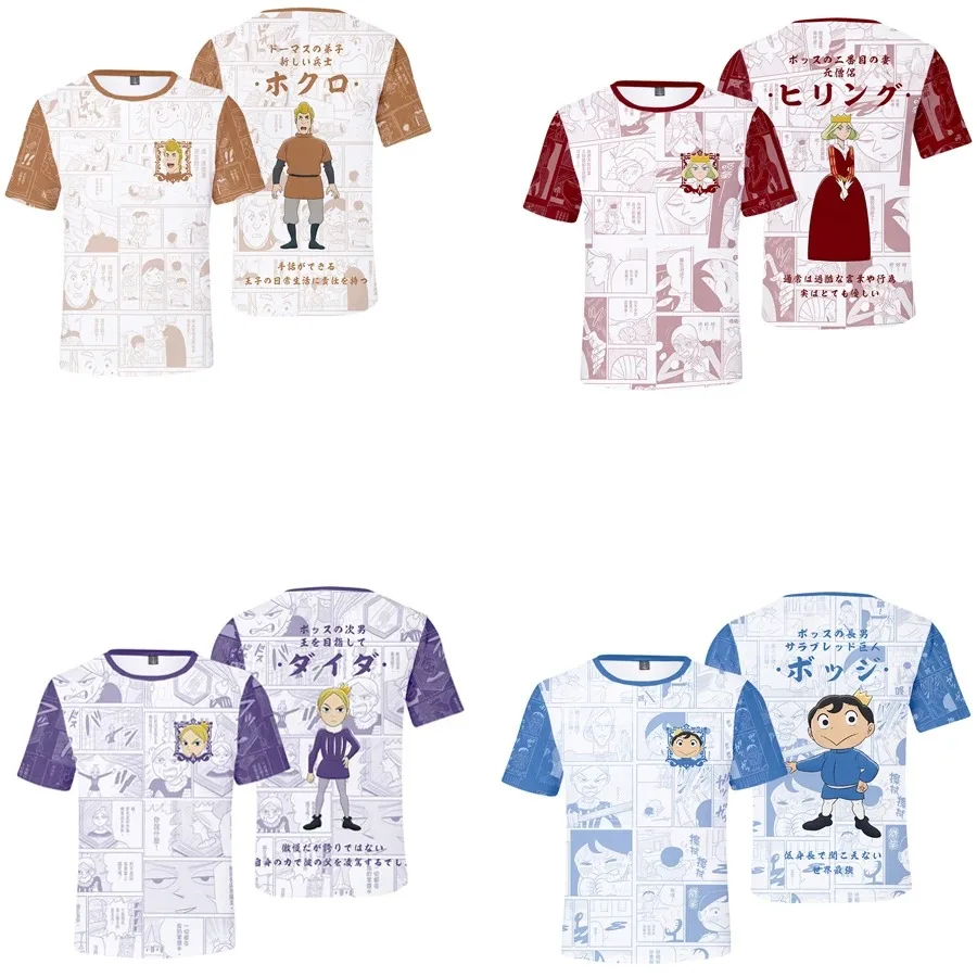 

Camisa de impressão em 3d dos homens do verão o pescoço de manga curta engraçado tshirt bojji gráfico t streetwear kawaii roupas