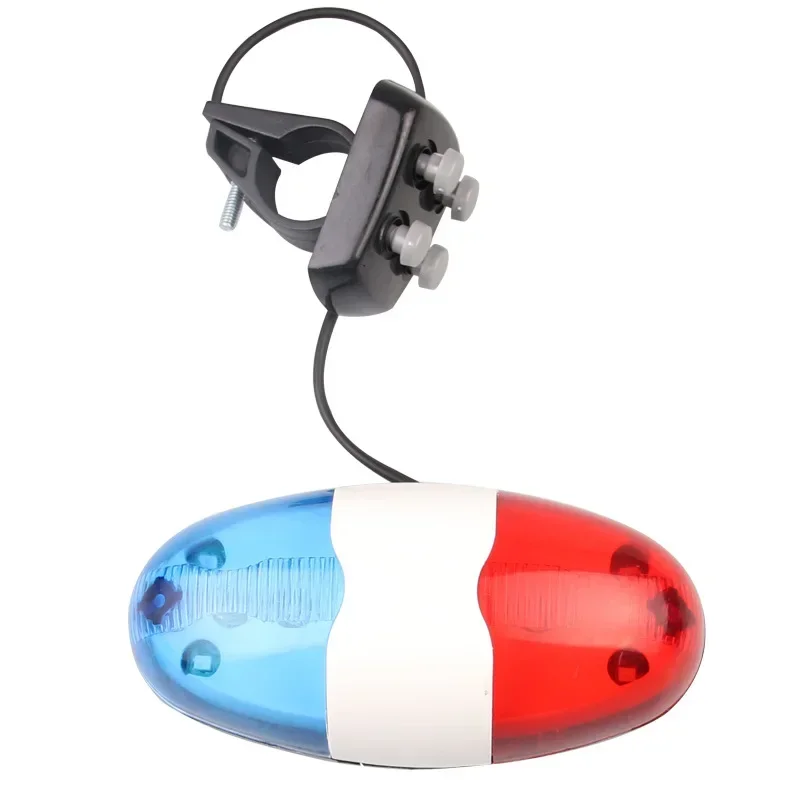 Bicycles Bell Car Light Electronic Horn Siren 6 LED 4 Tone Sounds Bike Rear Taillight Bike Lamp Bell Cycling Accessories