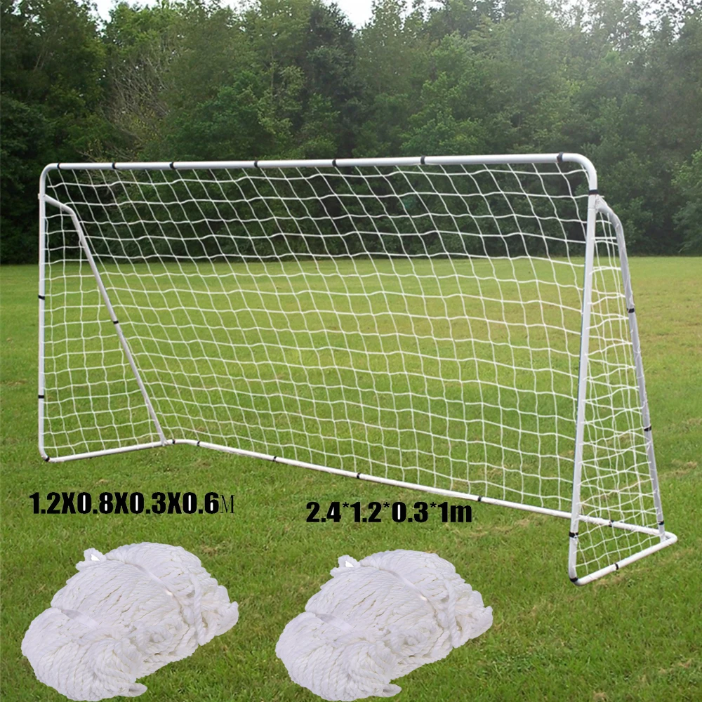 

Portable Football Net 7 Size Soccer Goal Post Net Football Accessories Outdoor Sport Training Tool 7.3x2.4m/3.6x1.8m/2.4x1.2m