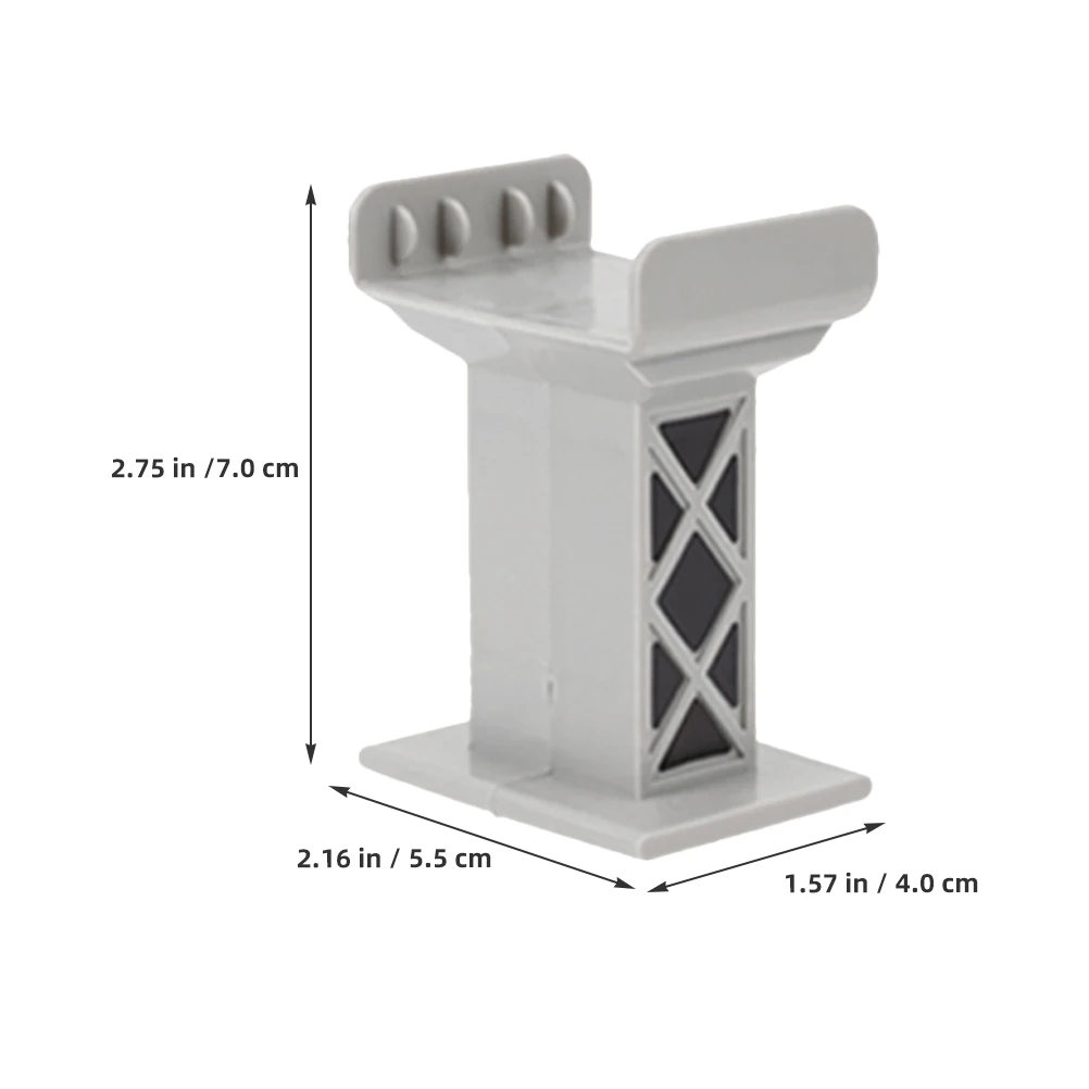 อุปกรณ์เสริมรางรถไฟ 12 ชิ้น บล็อกระดับสูง ตัวรองรับหลายระดับสำหรับการสร้างรางรถไฟ ใช้ได้กับแบรนด์หลักทุกยี่ห้อ