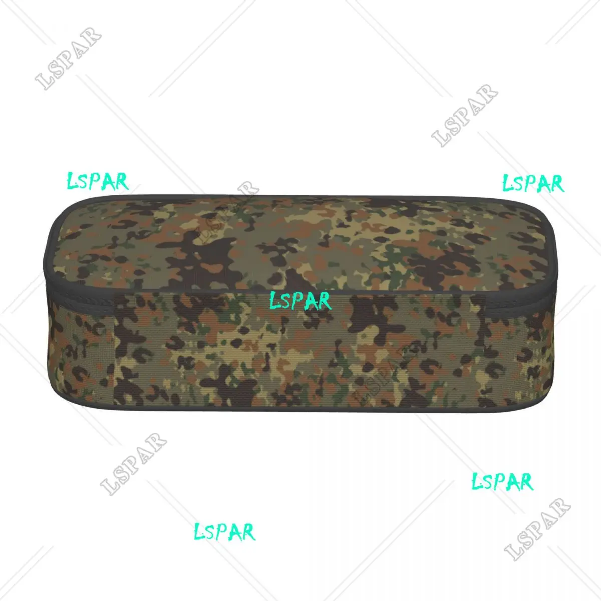 Flecktarn-カモフラージュペンシルケース,大容量,ミリタリー,カワイイ,学生用文房具,女の子,男の子用