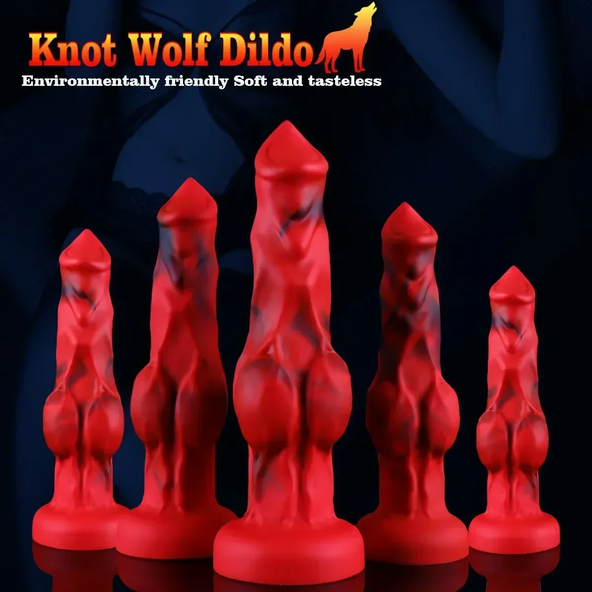 Wolf Dog Monster Dildo & Butt Plug - سدادة شرجية بعقدة كبيرة، لعبة استمناء دسار شرجي للنساء والرجال والمثليين 18+ #1