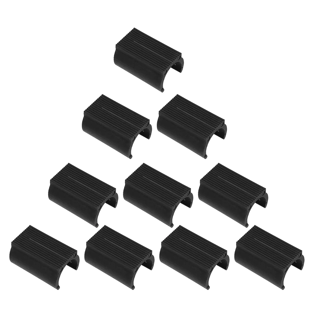 25 Pcs Non-slip Mat Glides Stool Chair Feet Covers Plastic Leg Protectors U-shaped Foot Table