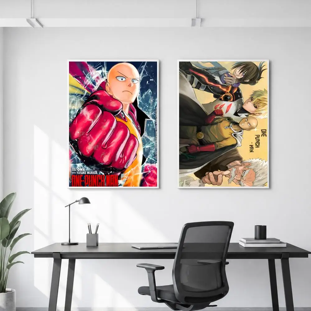 anime O-One-Punch M-Man Poster HighDefinition Eco-Friendly Premium self-adhesive For Living Room Aesthetic Room Decor - view 4