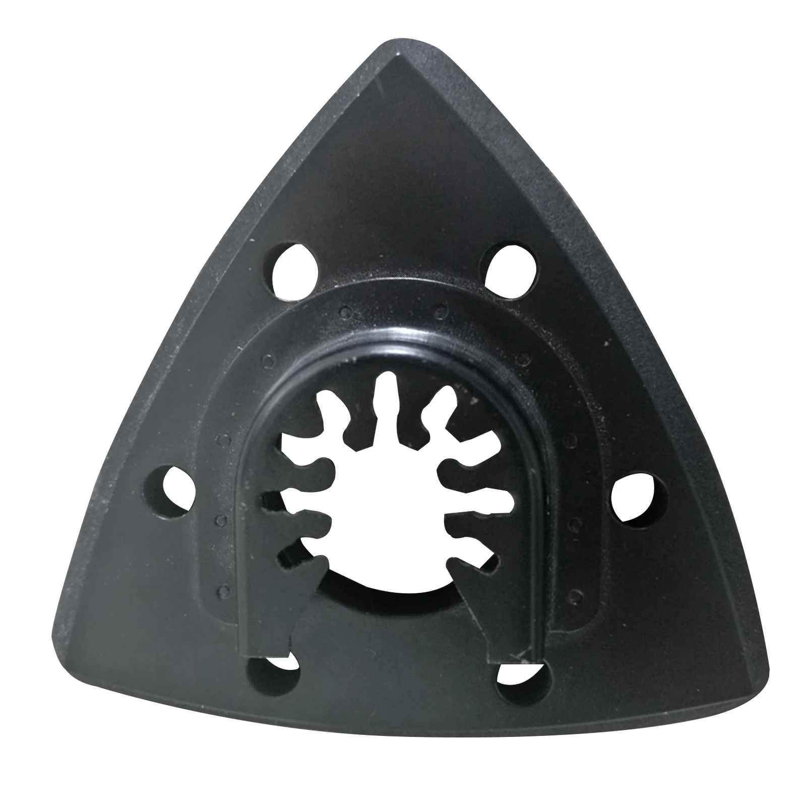 90mm Home Self Sticky Triangular Sandpaper Set 6 Holes Polishing Sanding Pad Pack Hook Loop Cutting Quick Loading Abrasive