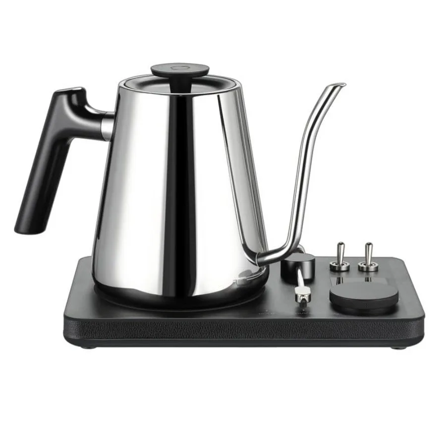 DJ Electric Gooseneck Kettle for Pour Over Coffee Tea - Water Boiler - Turntable Design - Quick Heating Temperature Control - S