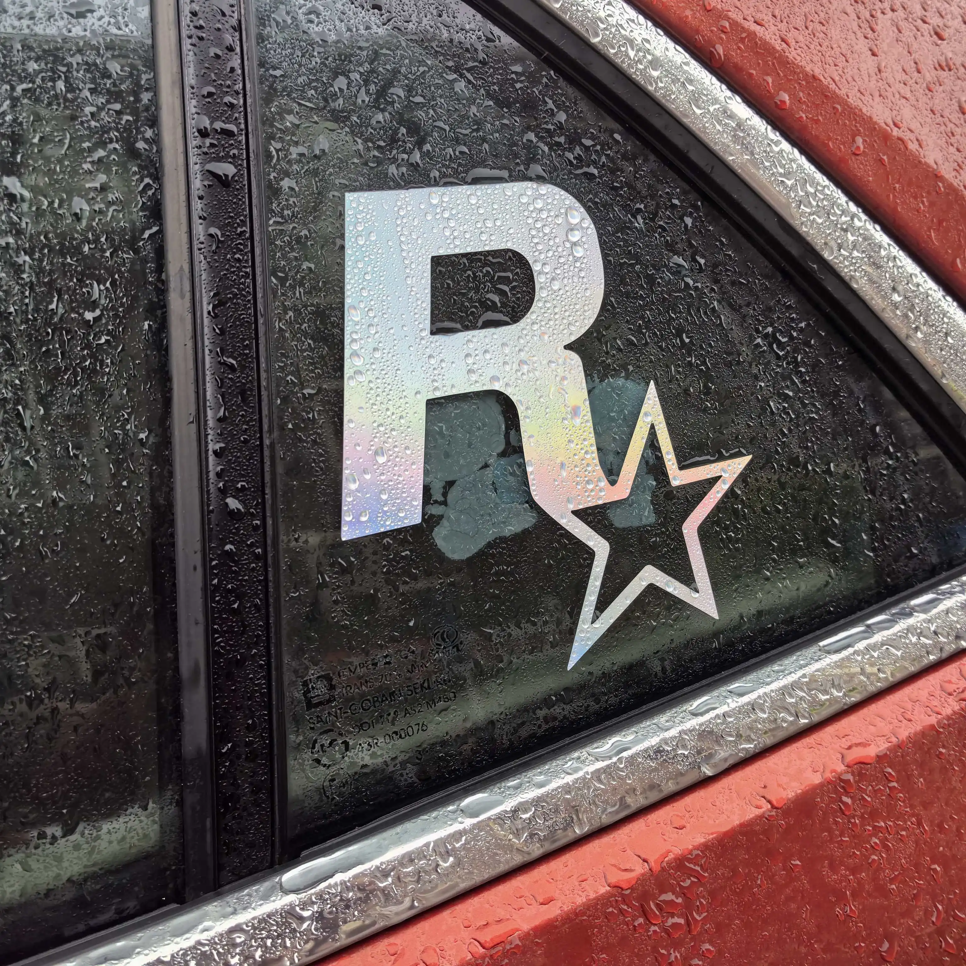 Car Stickers for Rock star Game Reflective Decals on Auto Rearview Mirror Fuel Tank Cap Windshield Bumper Trunk Motorcycle