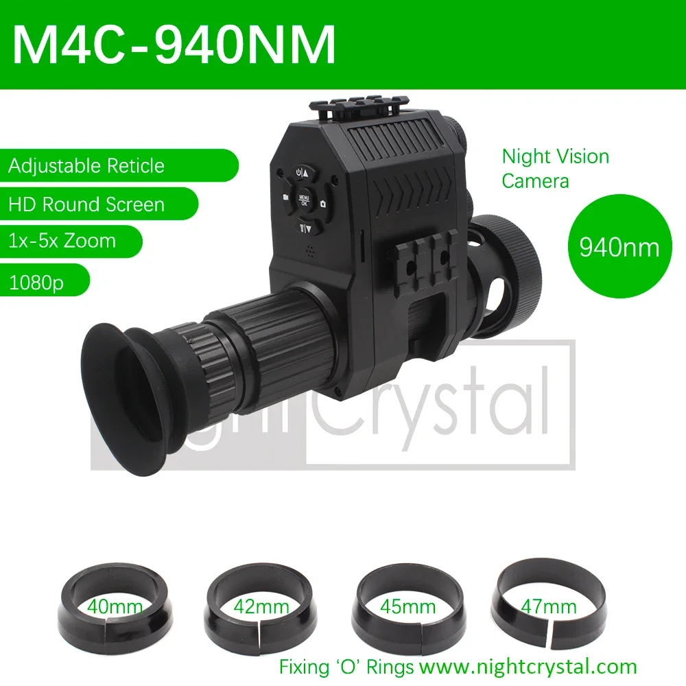 Megaorei NK007 Plus 4B Telescoop Zicht Verrekijker Monoculaire Add-on Jacht Nachtzicht Scope Camera Video 1080p HD 850NM 940NM
