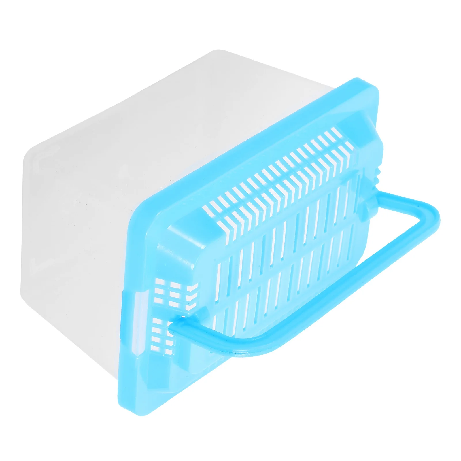 

Plastic Handheld Fish Tank Transparent Turtle Box Portable Reptile Feeding Box Suitable for Goldfish Turtle Plastic Aquarium